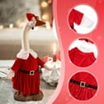 thumbnail image 6 of CarpNettore Goose Figure Clothing Festive Disguise Goose Costume Garden Figure Accessories Christmas Decoration Weatherproof for Balcony Terrace And Lawn for Style A, 6 of 9