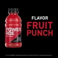 thumbnail image 4 of POWERADE Fruit Punch Electrolyte Sports Drink Bottles, 12 fl oz, 8 Pack, 4 of 11