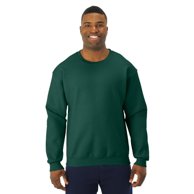 Jerzees Chandail Molletonné Ras du Cou NuBlend Super Sweats pour Hommes, TG, Vert Forêt