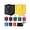 Brown Grey Blue Green Red Orange Yellow Navy Pink, variant on Set of 10 Reusable Grocery Bags Heavy Duty Shopping Bags Large Grocery Totes