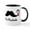 White/Black Inside, variant on CafePress - Miss Mustache Design With Pink Bows Mug - 11 oz Ceramic Mug - Novelty Coffee Tea Cup