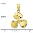 thumbnail image 3 of FJC Finejewelers 10k Yellow Gold Polished 3d Propeller Charm, 3 of 6