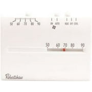 Robertshaw Deluxe Mechanical Thermostat, 24 Volts, 1 Heat/1 Cool