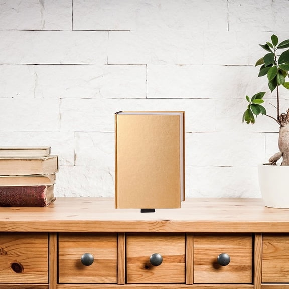 PAMINGONO 2-Pack Wooden Bookends for Home and Office, Stylish Decorative Book Holders, and Functional Book Support