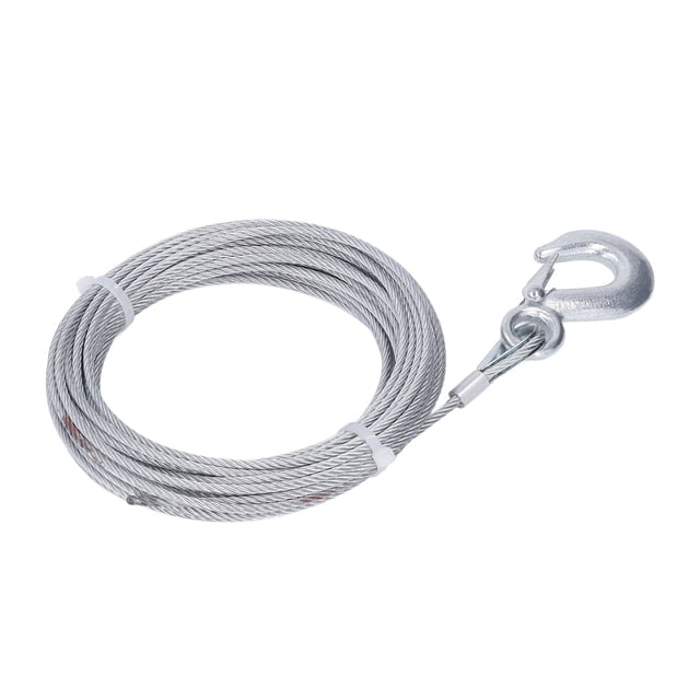 Cuerda de Alambre de Cabrestante, 4 MMX12M Superficie Lisa A Prueba de ÓXido Cable de Acero inoxidable de acero inoxidable para el Hogar de Energía Eléctrica