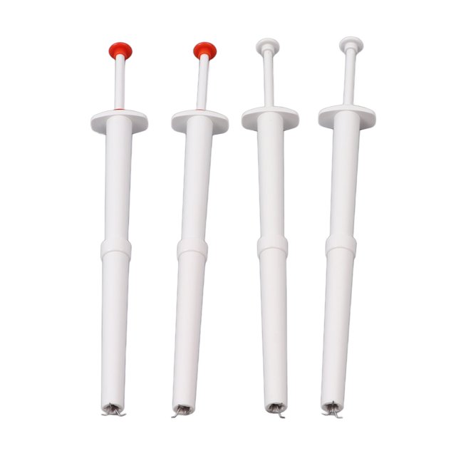 4 pinzas flexibles multifunción de acero inoxidable para recoger pepinillos, aceitunas y pimientos, para cocina, restaurante y comida.