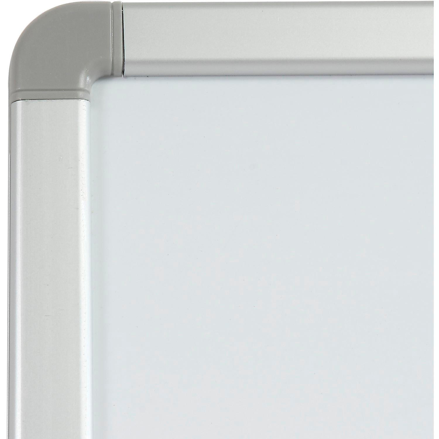 96"W x 48"H Magnetic Whiteboard, Steel Surface with Aluminum Frame, 2/Pk