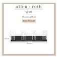 thumbnail image 2 of allen + roth Yuma 29.94-Inches 4 -Light Matte Black Transitional Vanity light bar, 2 of 5