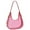 Pink, variant on FENOHREFE Shoulder Bags for Women Armpit Bag Transparent Clear Jelly Underarm Bag Luxury Bag Purse with Zipper Closure