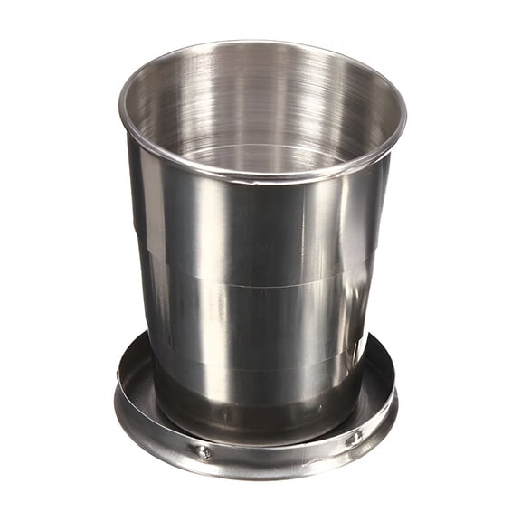 ACDANC 2026 New 250Ml Portable Retractable Cup Stainless Folding Cup Collapsible Outdoor Camping Mug Water Drinking Cup Collapsible Cup