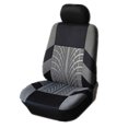 thumbnail image 2 of 9 Uds fundas de asiento de coche de lujo delantero + asiento trasero negro cero, 2 of 7