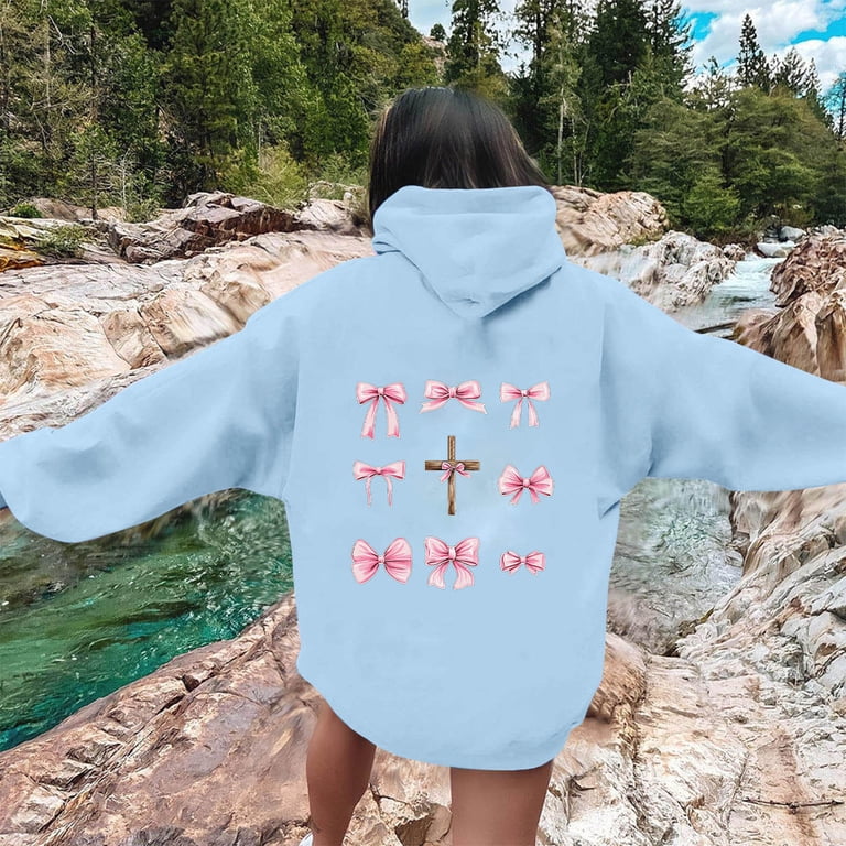 YUGYXL Cute Hoodies for Teen Girl Oversized Graphic Hoodie Womens
