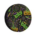 thumbnail image 1 of Balery Carnival Mardi Gras3 Cubiertas para Neumáticos - Protector Resistente para Neumáticos de Camioneta, SUV, Remolque, Camper y RV-14 inch, 1 of 6