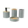 thumbnail image 6 of SDFGTstore Contemporary Bath Organizers Set With Textured Bamboos Top No Metal Materials, 6 of 6