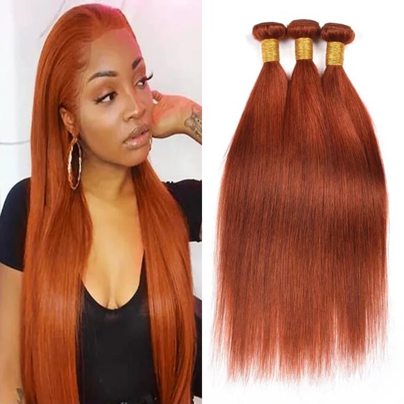 Extensiones de cabello Yuksoocosh Color 350 Ginger Straight 14-16-18