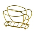 thumbnail image 3 of Servilletero Dispensador de pañuelos de metal Porta pañuelos de mesa para el hogar Servilletero Servilletero Soporte para bar Hogar Mesa de comedor Dorado, 3 of 8