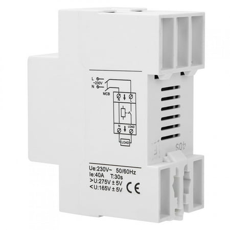 

Brrnoo BERM Digital Under/Over Voltage Protector BEMS1-40A 230V 40A Automatic Delay Protector Under Voltage Protector