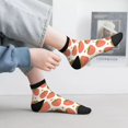 thumbnail image 4 of Salouo Hand Drawn Strawberry Pattern Unisex Middle Tube Socks,Middle-Finger Knee High Socks Over The Calf Tube Stocking Crew Stockings for Women and Men Tube Socks, 4 of 8