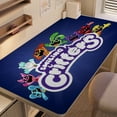 thumbnail image 1 of Critters Sonrientes alfombrilla de escritorio/mesa extra-grande con base antideslizante de cuero y diseño temático; versátil para escritorios de ordenador, mesas de comedor, etc. 30 × 60 cm, 1 of 6