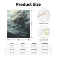 thumbnail image 2 of KLL Cloud White Dragon Print Canvas Wall Art, Canvas Painting Prints Canvas Art Wall Decor Home Decoration for Living Room Bedroom Office, 2 of 6