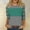 Green, variant on CLOISE Tees for Women Fall Trendy Striped Blouses Crewneck 3/4 Sleeve Tees Loose Colorblock Basic Tops Y2k Outfits Green XL