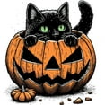 thumbnail image 3 of CafePress - Pumpkin Cat - Cotton Baseball Jersey, 3/4 Raglan Sleeve Shirt, 3 of 4