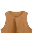 thumbnail image 6 of GiLiling Girl's Faux Suede Tassel Vest Tops Sleeveless Kids Vests Western Retro Boho Waistcoat Cowgirl Jacket Cardigan (Gold, 11-12 Years), 6 of 7