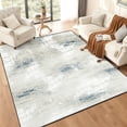 thumbnail image 3 of Modern Abstract 5x7 Area Rug, Washable Non Slip Soft Low Profile Indoor Rug, Textured Neutral Floor Rug for Living Room, Bedroom, Dining Room & Office, 3 of 13