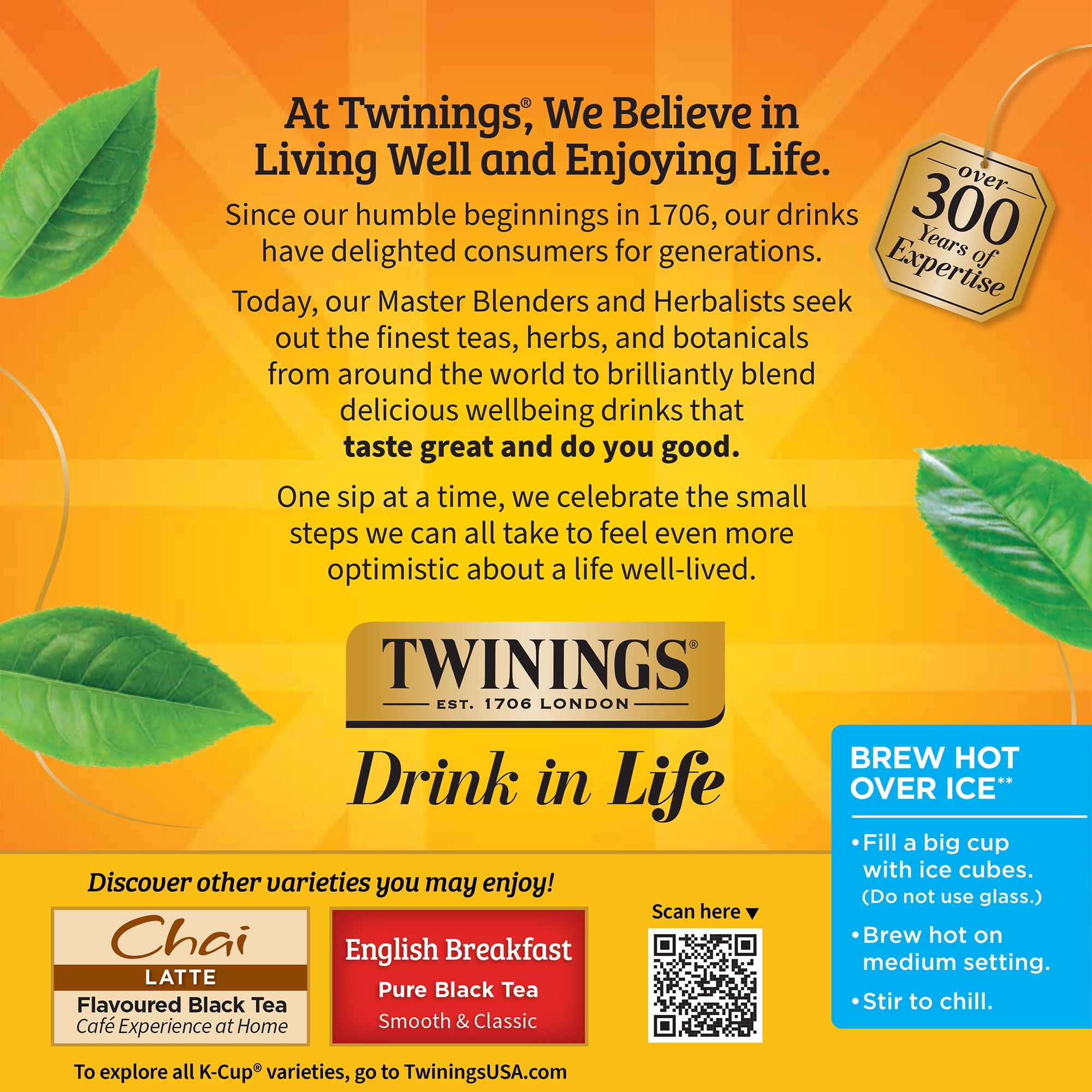 (4 pack) Twinings Earl Grey Black Tea K-Cup Pods for Keurig, Citrus & Bergamot, 24 Count