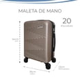 thumbnail image 4 of MALETA DE MANO RÍGIDA 20 PULGADAS CON RUEDAS 360 Y CANDADO TSA MARCA GRAVITA, 4 of 5
