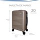 thumbnail image 4 of MALETA DE MANO RÍGIDA 20 PULGADAS CON RUEDAS 360 Y CANDADO TSA MARCA GRAVITA, 4 of 5