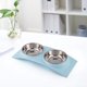 thumbnail image 4 of Cuencos dobles de acero inoxidable para comida y agua para gatos, comedero para mascotas de doble uso MFZFUKR CPB-DE-SSW2182-2, 4 of 5