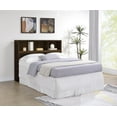 thumbnail image 2 of Westpark 49-inch Queen Bookcase Headboard Dark Pine, 2 of 8