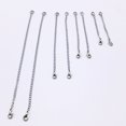 thumbnail image 6 of Bracelet Necklace Extension Chain Extender Silver Stainless Steel Lobster Clasp Extensions, 6 of 8