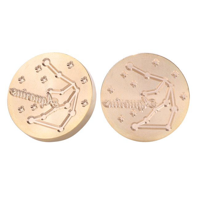 Wdftyju Cabeza de sello de sello de cera antigua Aquarius para sobre de boda DIY (XG011) Wdftyju 5kw3qw2zw3fq2gu2D11