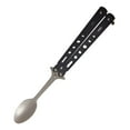 thumbnail image 3 of Miulika Butterfly Spoon, Foldable Utensil Portable Metal Camping Spoon, Butterfly Fork for Travel/ Picnic/ Hunting/ Outdoor Tableware, 3 of 9