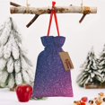 thumbnail image 6 of Fuzoiu Violet Glitter Print Christmas Gift Bag,Burlap Gift Bag with Drawstring Closure & Hang Tag,Perfect for Holidays, Birthdays, and Special Occasions-Small, 6 of 7