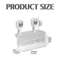 Clearance Deals!Crcmjuhgsa Bathroom Products Clear Shower Caddy Suction