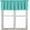 Aqua Mint and Turquoise White Polka Dot, variant on Blackout Aqua Mint and Turquoise White Polka Dot on Teal Rod Pocket Short Window Curtain Valance for Kitchen Bedroom Decor, 52" x 18", Aqua Mint and Turquoise White, 1 Panel