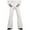 White, variant on GHSOHS Twill Cotton Bell Bottom Pants for Men Retro 60s 70S Bell Bottoms Disco Pants High Waist Chinos Pants Retro Flared Trousers with Pockets Brown,S