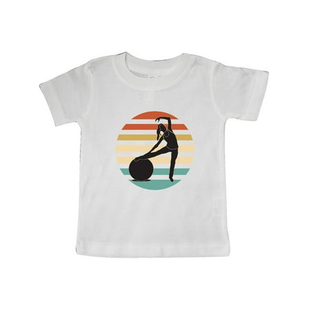 

Inktastic Pilates Fitness Retro Exercise Gift Baby Girl T-Shirt
