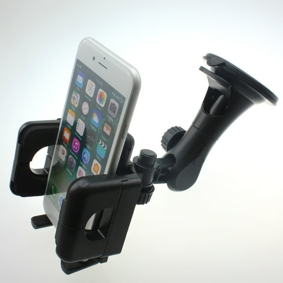 Dash Car Mount for LG K8X, Tribute Monarch, Phoenix 5, Fortune 3, Aristo 5 - Windshield Holder Cradle Rotating Dock Suction Stand Z3Q