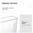 thumbnail image 3 of Billuyoard Tanque sellado transparente para ingredientes alimentarios, para almacenamiento de cocina, almacenamiento transparente, tanque sellado Organizadores de utensilios de cocina blanco Grande 4L, 3 of 6
