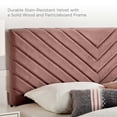 thumbnail image 6 of Platform Bed Frame, Tufted, Queen Size, Pink, Velvet, Bedroom, Modern Contemporary Boutique HB35169, 6 of 9