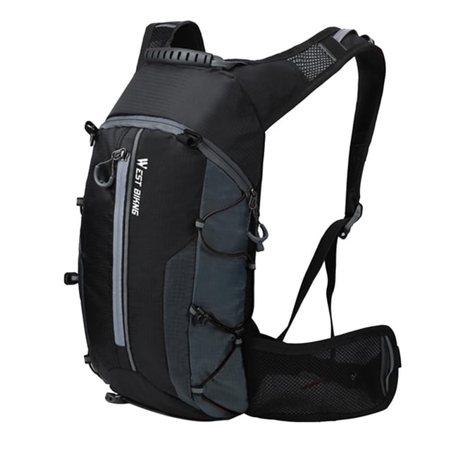 Bolsa de Ciclismo Hombres Mujeres para Escalada Negro gris shamjiam Mochila de ciclismo de bicicleta de montaña 44x25cm 10L
