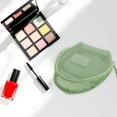 thumbnail image 4 of Bolsas de maquillaje de malla de mano únicas 1 Pc de poliéster verde matcha 4.92in, 4 of 5
