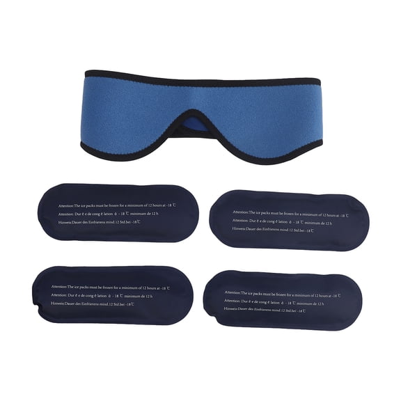 Sorven Facial Ice Pack for Oral SurgeryIce Pack, Quick Relief for Eye and Fatigue, 4 Reusable Ice Packs, Polyester Material, for Jaw, Chin,