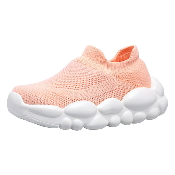 NEWMALL Toddle Kids Boys Girls Comfortable Running Shoes Lightweight Walking Shoes Athletic Slip on Sock Sneakers (size 5-12)