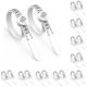 thumbnail image 3 of Riwesomey Cinta métrica flexible de tamaño de anillo de EE. UU. Unisex 1-17 con lupa Anillos portátiles para adultos Herramienta de Blanco 10piezas, 3 of 6