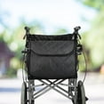 thumbnail image 4 of Wheelchair Bag Large Storage Travel Pouch Backpack for Wheelchair Black, 4 of 7